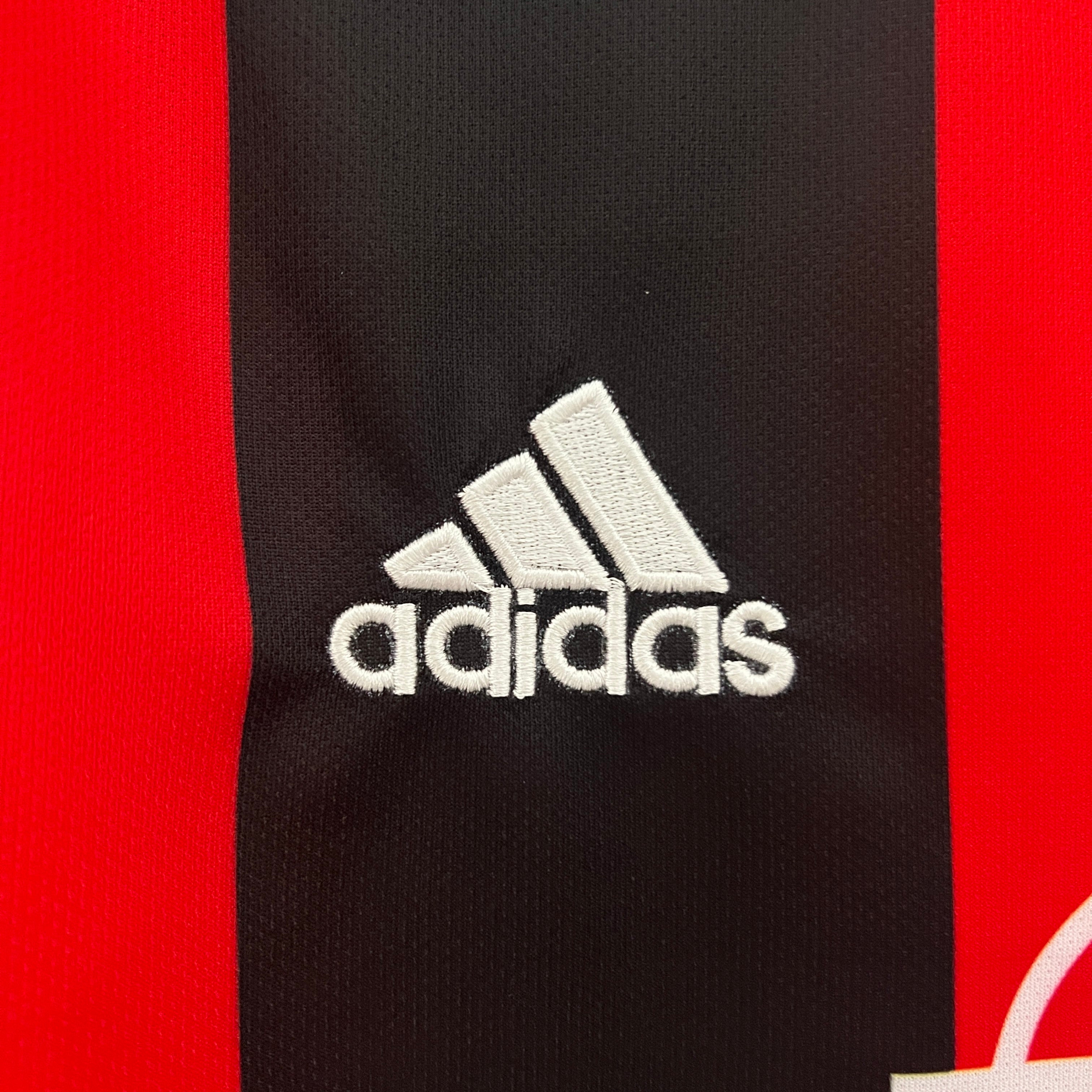 1990s AC Milan Retro Football Shirt | Red Black Home