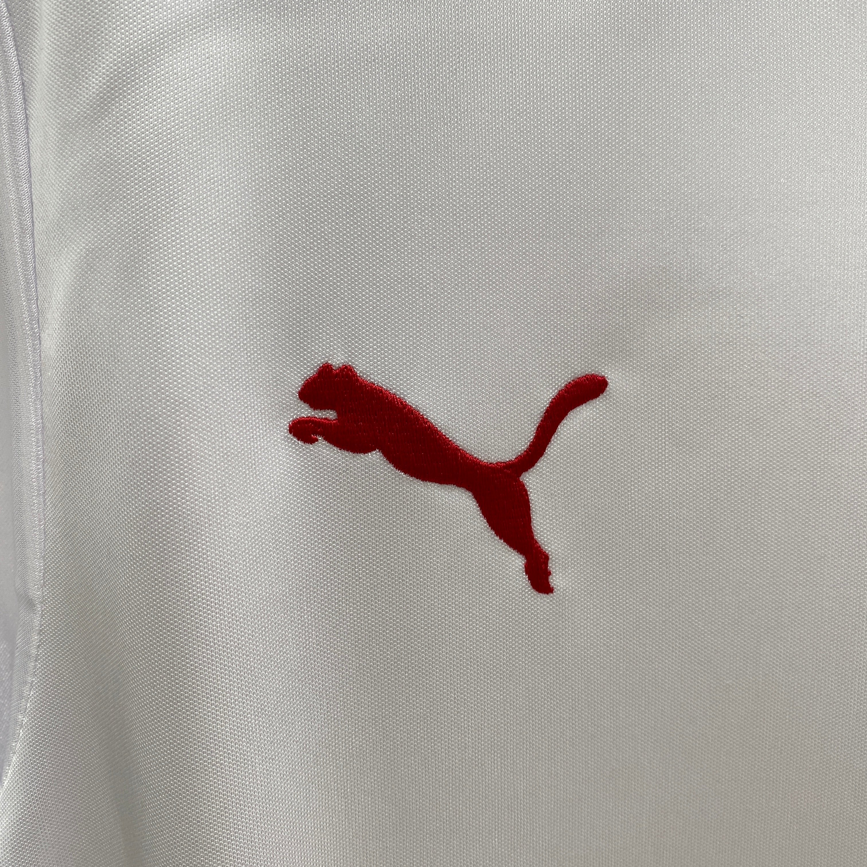 1990s Sevilla Retro Football Shirt | White Red Home