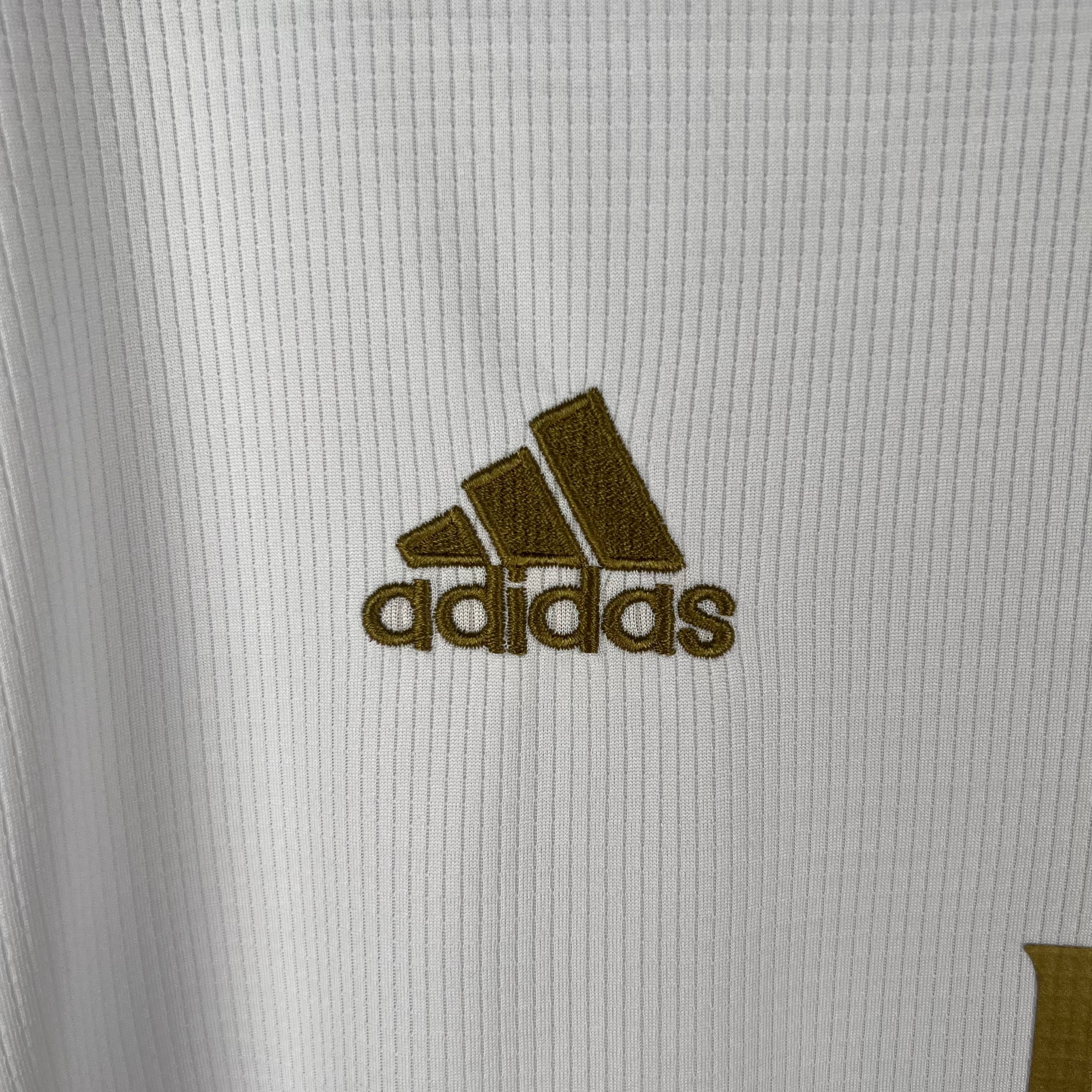 2010s Real Madrid Retro Football Shirt | White Gold Home