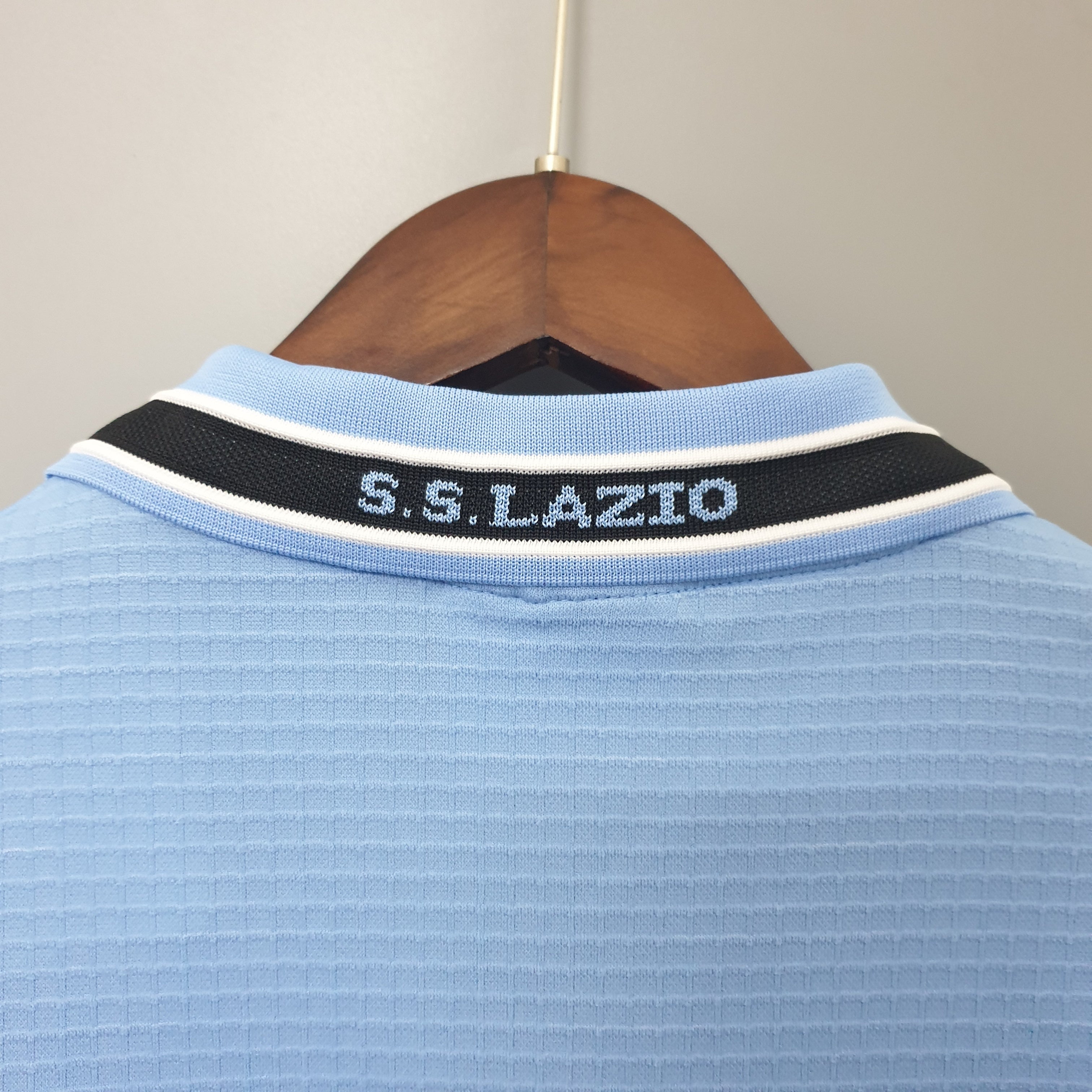 1990s Lazio Retro Football Shirt | Sky Blue Black Home