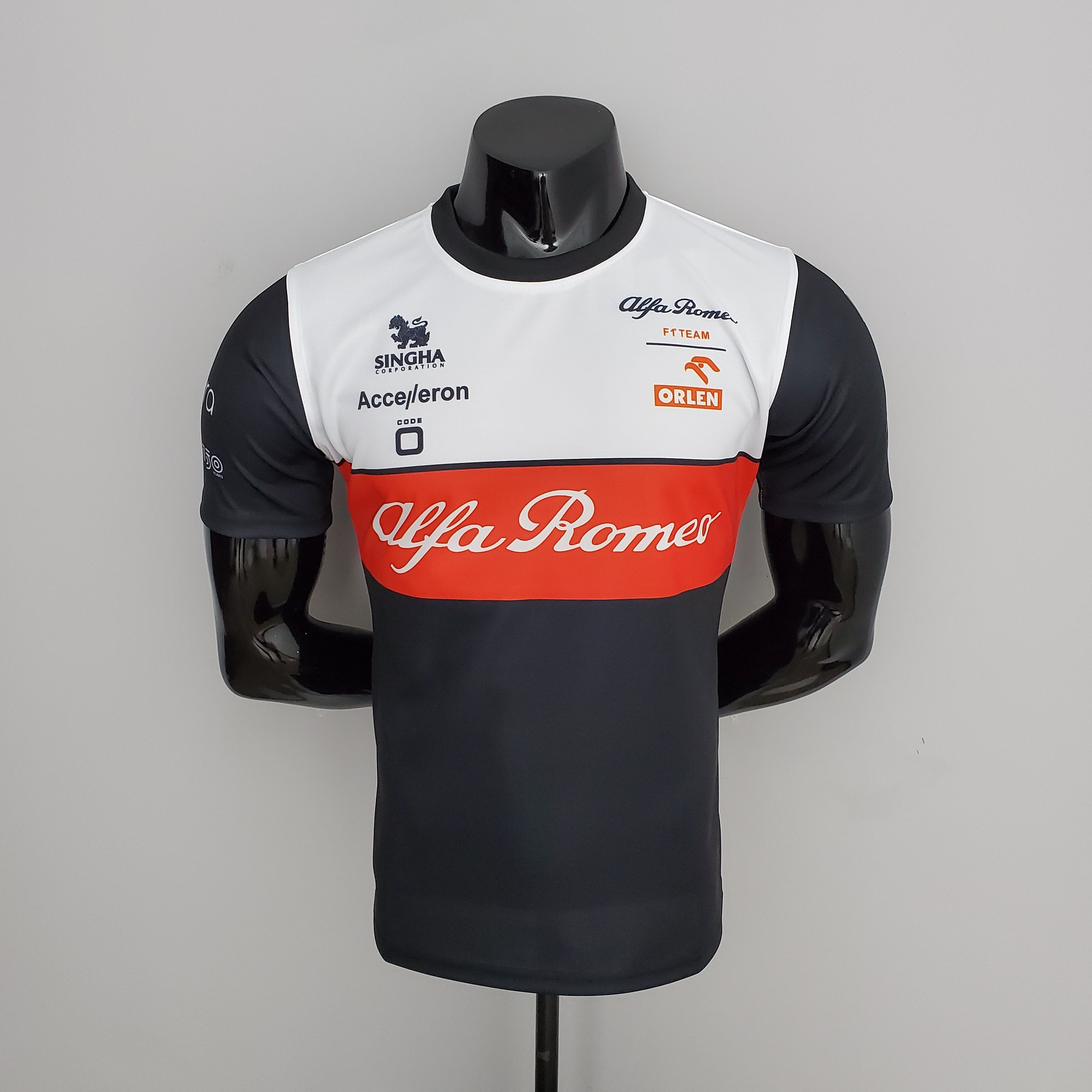 Alfa Romeo F1 2024 Player Fit T-Shirt – Orlen | Black White