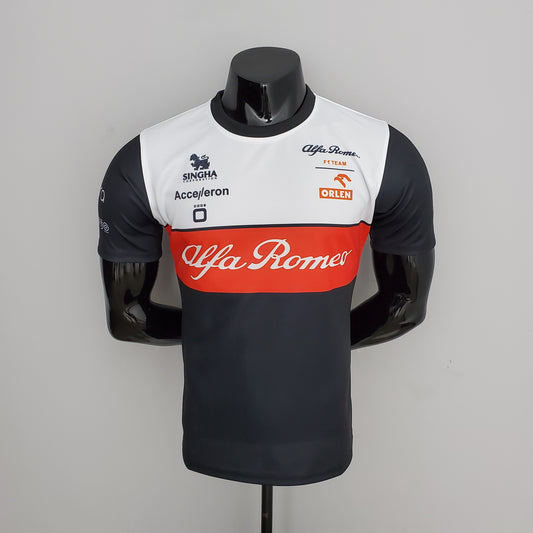 Alfa Romeo F1 2024 Player Fit T-Shirt – Orlen | Black White
