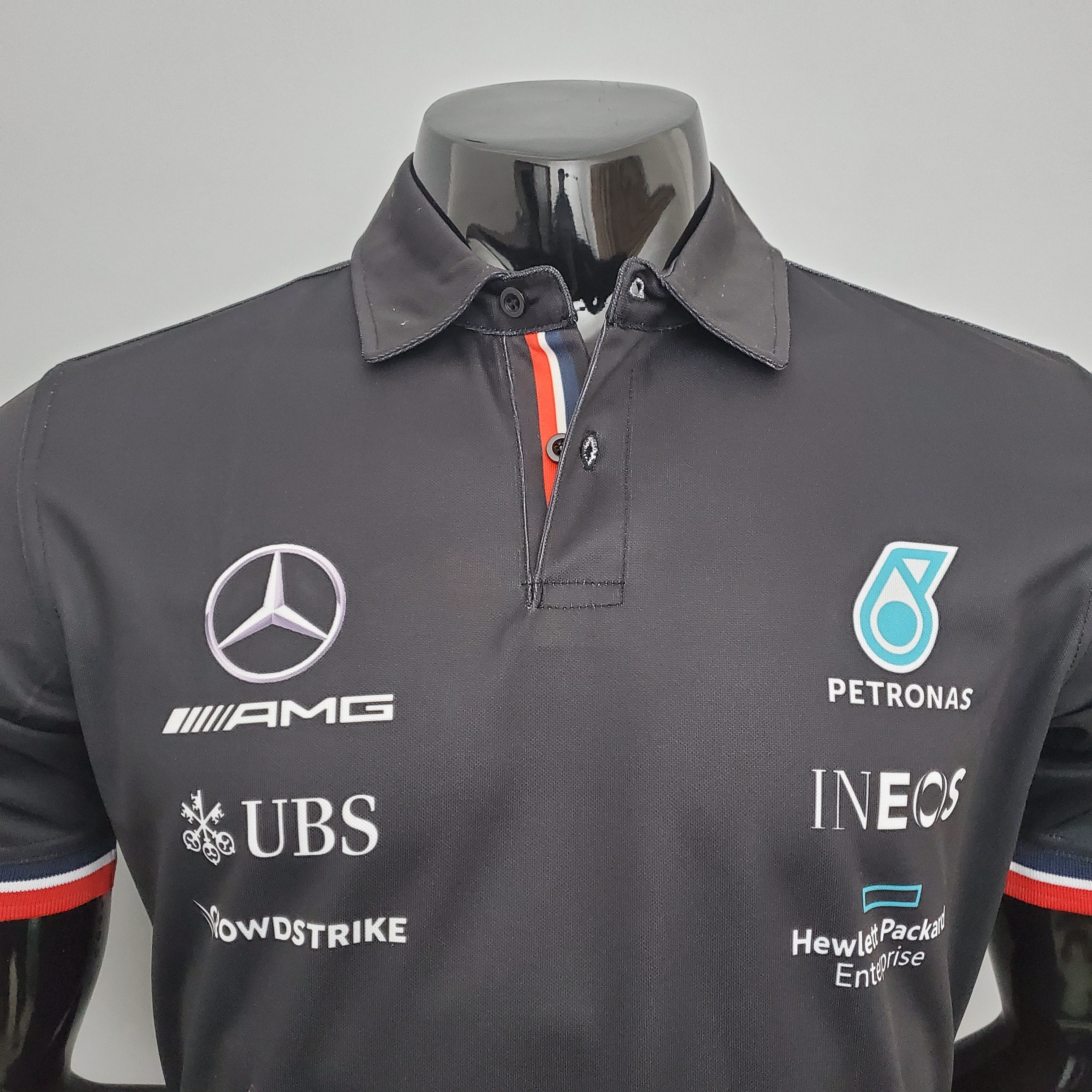 Mercedes F1 2023 Polo - Player Fit Petronas | Black