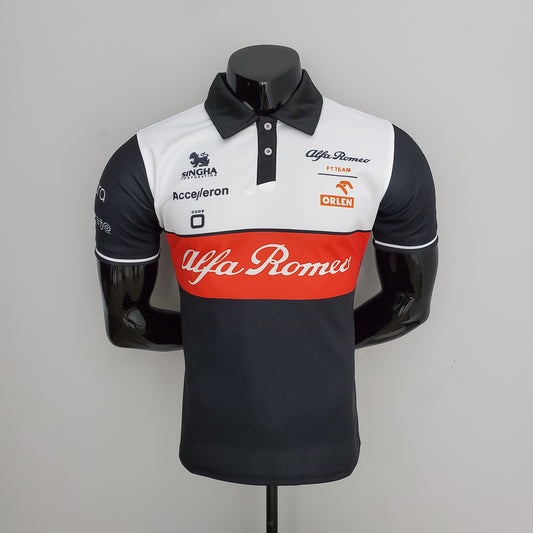 Alfa Romeo F1 2023 Polo – Player Fit | Black White Red