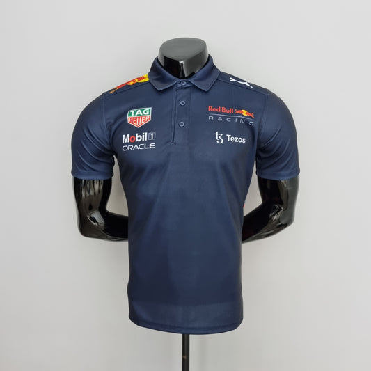 Red Bull Racing F1 2023 Polo – Player Fit Tag Heuer| Navy Blue