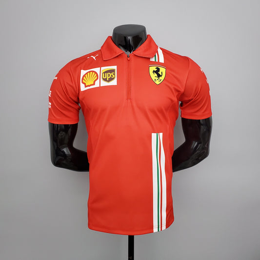 Ferrari F1 2023 Polo – Player Fit Shell UPS | Red