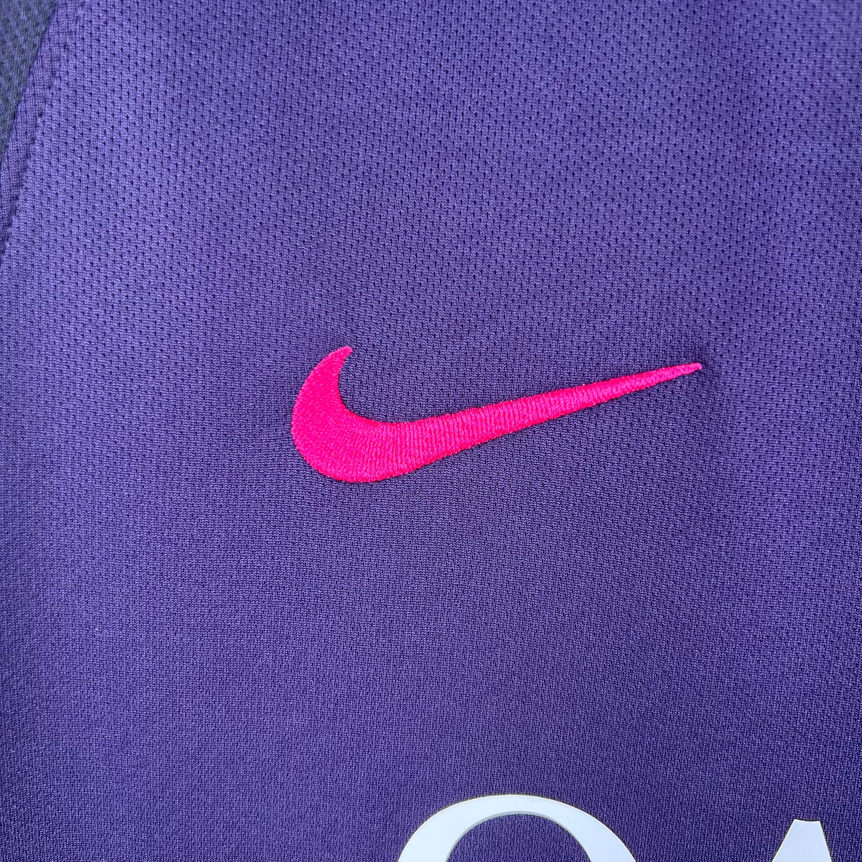 2010s Barcelona Retro Football Shirt | Purple Black Away