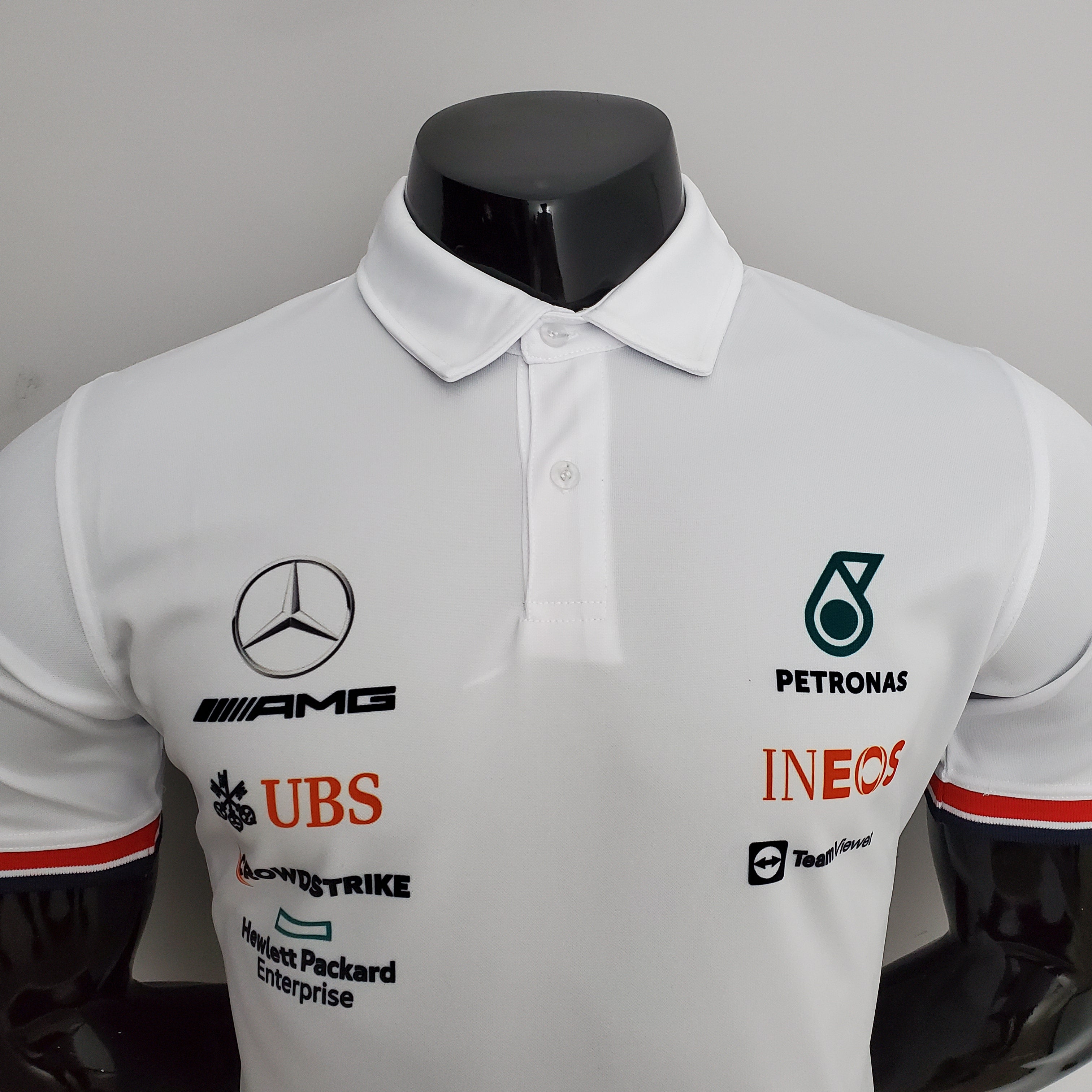 Mercedes AMG F1 2023 Polo – Player Fit Petronas | White