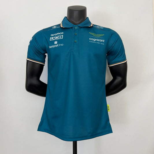 Aston Martin F1 2023 Polo – Player Fit – Alonso #14 | Teal