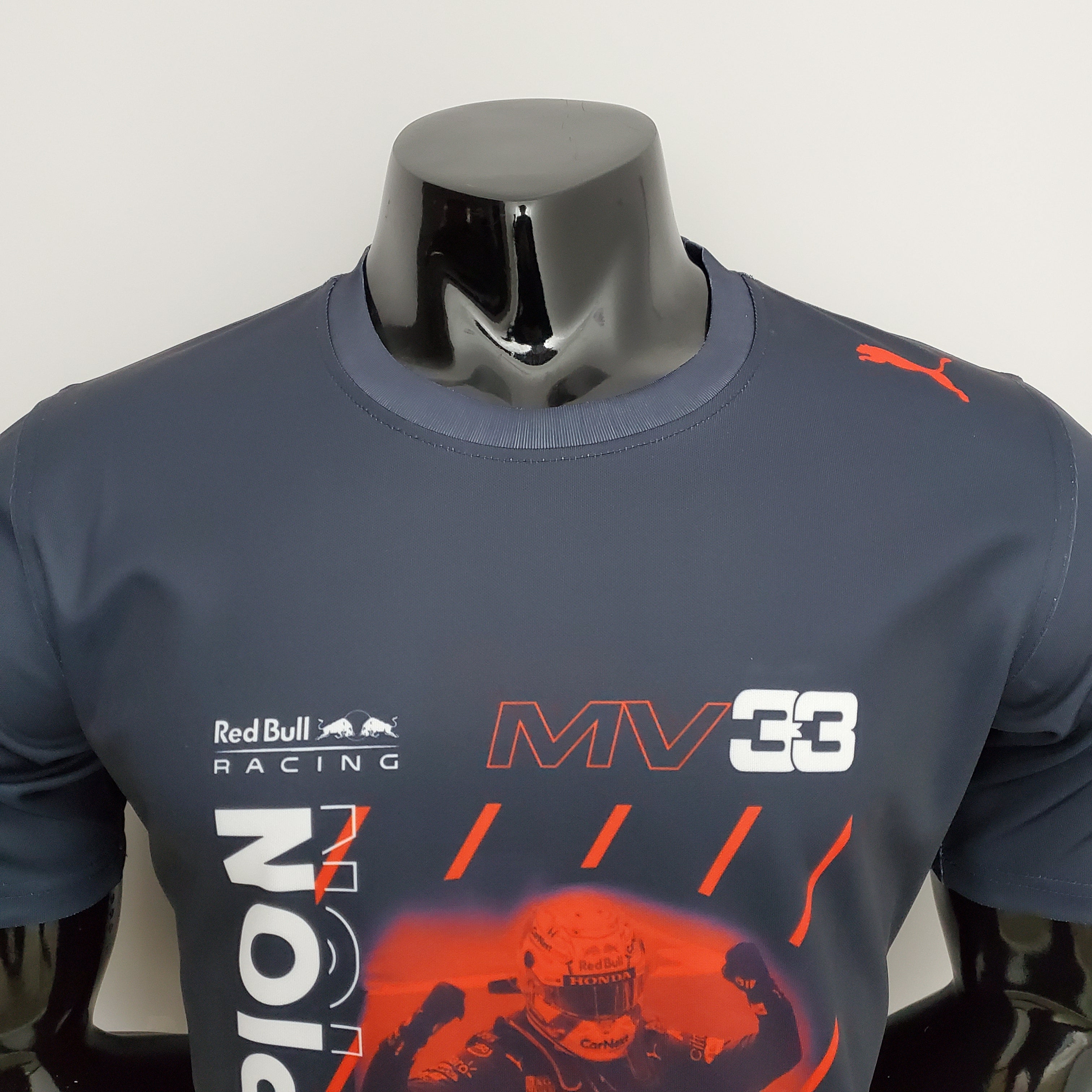 Red Bull Racing F1 2021 Player Fit T-Shirt – Max Verstappen #33 Puma | Navy