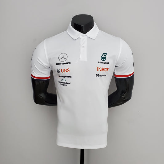 Mercedes AMG F1 2023 Polo – Player Fit Petronas | White