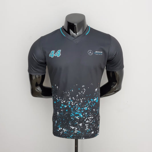 Mercedes F1 2023 T-Shirt – Player Fit – Lewis Hamilton #44 AMG | Black