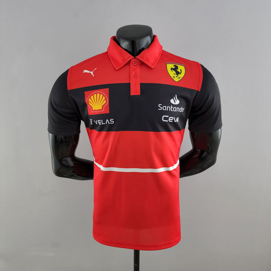 Ferrari F1 2023 Polo – Player Fit – Charles Leclerc #16 | Red