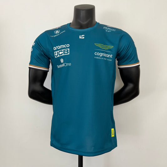 Aston Martin F1 2023 Player Fit T-Shirt – Lance Stroll #18 | Teal