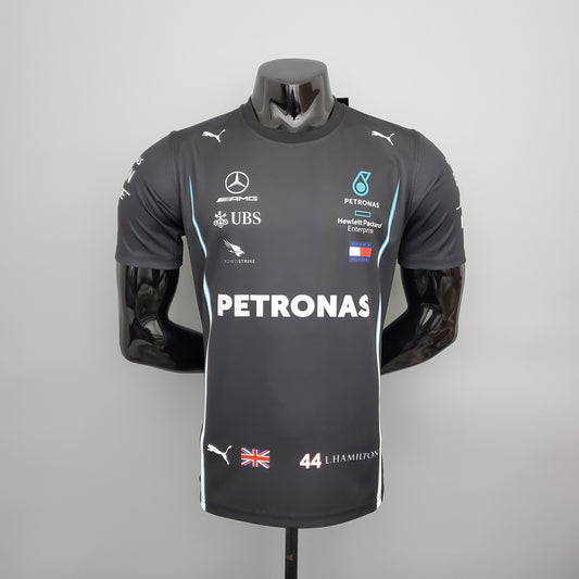 Mercedes F1 2023 T-Shirt – Player Fit – Lewis Hamilton #44 Petronas | Black